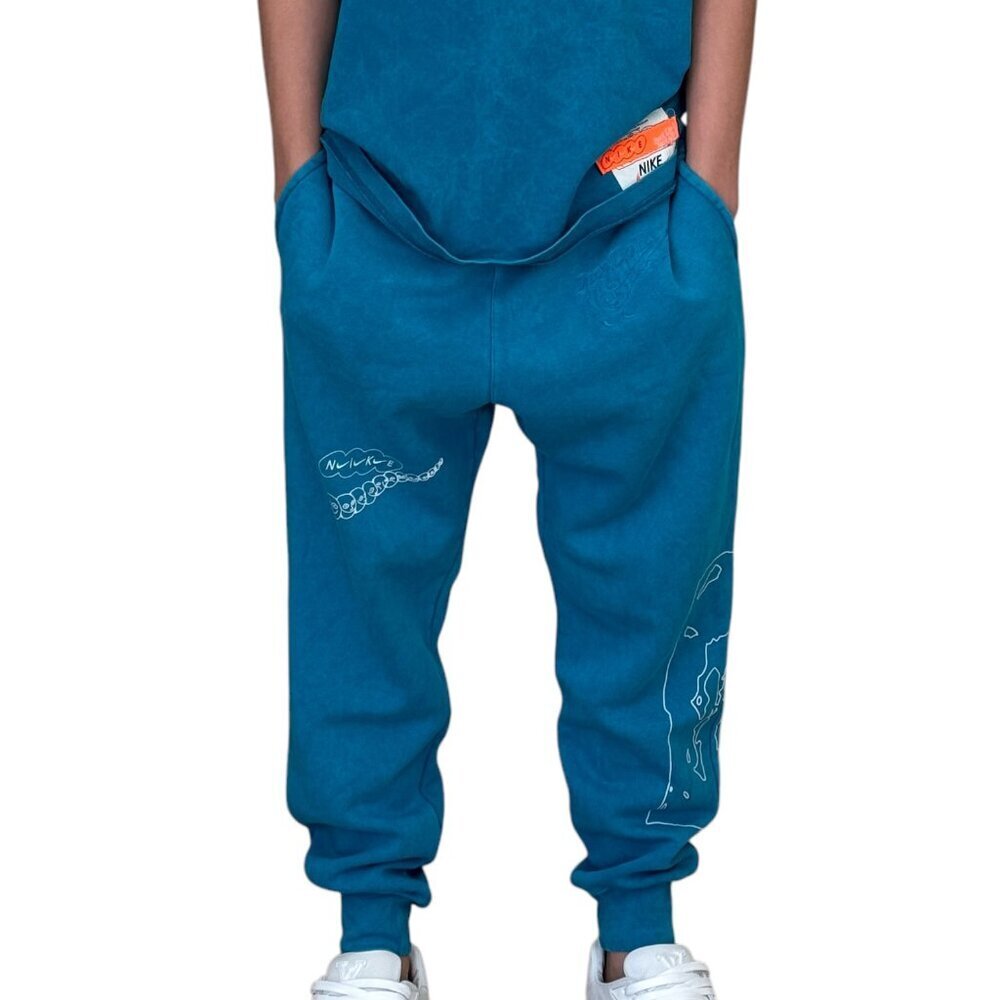 Nike Club Wash Club Drip SweatPants Men's Small Green Abyss Aqua